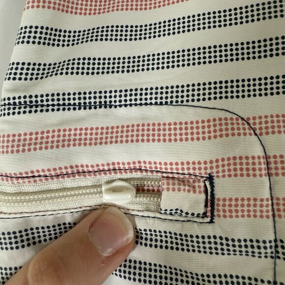 Patagonia Swim Trunks Men's 34 White USA Striped Drawstring Pockets Lightweight - Picture 5 of 12